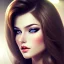 Placeholder: stunningly beuatiful, moderm pin-up , perfecet eyes, cute fine face