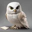 Placeholder: Hedwig from Harry Potter with Letter