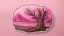 Placeholder: Pink oud wood sticker. Vector. Cut out