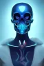 Placeholder: A glass headed skull with sapphire eys wearing a futuristic uniform, 8k resolution concept art portrait by Greg Rutkowski, Artgerm, WLOP, Alphonse Mucha Boris Vallejo dynamic lighting hyperdetailed intricately detailed Splash art trending on Artstation complimentary colors Unreal Engine 5 volumetric lighting