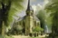 Placeholder: A church of life in daylight painted by Claude Monet