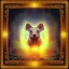 Placeholder: a picture of someone holding a hexagonal framed picture up too the light