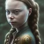 Placeholder:  Greta Thunberg portrait karlan, rusty metal, anime, Dryad, fae, sidhe, ominous, nature, plants, wildflower, facepaint, dnd character portrait, intricate, oil on canvas, masterpiece, expert, insanely detailed, 4k resolution, retroanime style, cute big circular reflective eyes, cinematic smooth, intricate detail , soft smooth lighting, soft pastel colors, painted Renaissance style