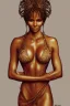 Placeholder: Portrait of a ornate and intricately detailed beautiful female tan skinned goddess queen :: Halle Berry :: skin-tight, open robes :: exposed breast :: perfect proportions :: flawless eyes :: by Artgerm :: hyperrealistic, hyper detailed, photorealistic :: a masterpiece, incredible composition, amazing depth, imposing, meticulously composed, 16k resolution concept art