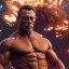 Placeholder: jean claude van damme kicking, illumination, brilliant coloring, smooth, sharp focus, crispy quality, vray; Pixar, Disney, Artstation; HD, HDR, SF, CGSociety, 16k, photorealistic, unreal engine