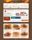 Placeholder: a food delivery web landing page design with a burst of colors and illustrations, hyper realism, and hyper details, sharp