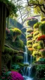 Placeholder: The hanging Garden, 7 layers of beautiful garden of trees , flowers, waterfalls of Babylon