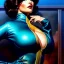 Placeholder: Drawing of beautiful face,'beautiful,Busty fit Sexy Vault Woman- Fallout 4 ',intense stare, ancient blue skintight suit, balanciaga fashion clothe painting by gaston bussiere, greg rutkowski, yoji shinkawa, yoshitaka amano, tsutomu nihei, donato giancola, tim hildebrandt,KyuYong Eom,Ren Wei Pan Oil on canvas, cinematic composition, extreme detail,fit full head inside picture,16k