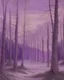 Placeholder: A purple winter forest painted by Leonardo da Vinci