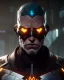 Placeholder: "cyborg, mysterious male, bird, full-scale head and shoulders portrait, 8k resolution concept art portrait by Greg Rutkowski, Artgerm, WLOP, Alphonse Mucha dynamic lighting hyperdetailed intricately detailed Splash art trending on Artstation triadic colors Unreal Engine 5 volumetric lighting Splash art fantasy"