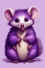 Placeholder: Purple opossum cute art