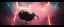 Placeholder: "Boy, you were weird when you crawled from your egg, You had disco balls growing out of your leg!" Epic cinematic wide-angle camera swoops down, hazy neon background with gritty border