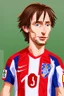 Placeholder: Luka Modric Croatian soccer player cartoon 2d