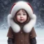 Placeholder: Portrait of girl child with brown hair and with cute face, north pole snowy vibe , perfect composition, hyperrealistic, super detailed, 8k, high quality, trending art, trending on artstation, sharp focus, studio photo, intricate details, highly detailed, by greg rutkowski