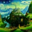 Placeholder: Epic Drawing of scenery of The LOTR estilo Van Gogh 4k