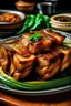 Placeholder: A plate of crispy pork belly: This dish is a staple in Filipino cuisine and is sure to be a crowd-pleaser.