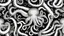 Placeholder: Black White Octopus Tentacles Round Pattern