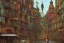 Placeholder: Statue in a niche+Colourful city+old lamp+Bar and garden on High Bridges across Skyscraper river+canals+Gothic village+European Metropolis on sea+naples alley+Torino square+trieste canals+victorian London+decòpunk Skyscraper+ +steampunk+biopunk+alphonse mucha, greg rutkowski, matte painting, cryengine, hyper detailed, felix kelly, fantasy art, seb mckinnon