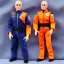 Placeholder: Mike Pence GI Joe toy Doll space force uniform orange fabric, guns