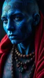 Placeholder: Despite the possibility that they were not blotched entirely blue, the remains of the Pict people indicate that they were probably using tattoos or other body paintings to convey specific messages of identity as well and represented their cultures strongly,ultra realistic, 8k quality resolution, dark fantasy, vibrant, hyperrealism, vibrant, portrait photography, Leonardo phoenix