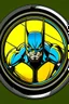 Placeholder: wolverine animated inside a medalion