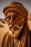 Placeholder: Desert photos of a blind old man .