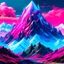 Placeholder: a mountain made of crystal, Revolutionary AI Art Generator: Transforming house into Visual Spectacles!" This description highlights the cutting-edge nature of using AI to create strange cover art, emphasizing the fusion of technology and creativity to produce captivating visual representations of music in a synthwave and vaporwave style