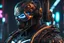 Placeholder: Punisher with Body parts mechanism in 8k cgi cyberpunk drawing style, samurai custom, close picture, neon, intricate details, highly detailed, high details, detailed portrait, masterpiece,ultra detailed, ultra quality