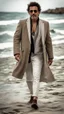 Placeholder: Emel sayen turkey singer and actor in Istanbul beach walking gracefully,full body shot