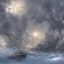 Placeholder: winter landscape, bells, ice, dreamy, science fiction