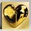 Placeholder: golden vinyl electric heart