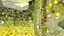 Placeholder: A pale light yellow gorge with shimmering diamonds painted by Gustav Klimt