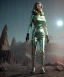 Placeholder: Ultra Realistic retro sci-fi image from 1960, spaceship, sweet young Jane Fonda, dress with tight latex suit, Retro sci-fi weapon, soft color, highly detailed, unreal engine 5, ray tracing, RTX, lumen lighting, ultra detail, volumetric lighting, 3d, finely drawn, high definition, high resolution.