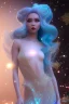 Placeholder: woman glitter blue fairy in a galactic ambiance, long blue hair, detailed gorgeous smile, delicate colors in the foreground, full of details, smooth, light effect，vaporwave colorful, smooth, extremely sharp detail, finely tuned detail, ultra high definition, 8 k, unreal engine 5, ultra sharp