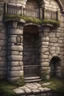 Placeholder: fantasy medieval wall with balcony