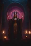 Placeholder: The high priestess of the god of death holding a sermon. Cinematic lighting, Volumetric, lighting, Epic color composition, the , octane render,