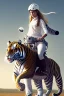 Placeholder: белая девушка верхом на тигре