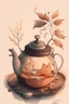 Placeholder: Cozy vibes drawing art tea pot