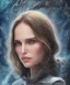 Placeholder: portrait Natalie Portman Star Wars with ocean nature