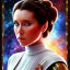 Placeholder: photorealistic princess leia in star wars ,braided hair, illustration on coarse canvas by Leonid Afremov , ornate and intricate details
