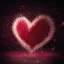 Placeholder: motion blur red glitter electric heart