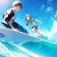 Placeholder: anime, surfer,boy.waves