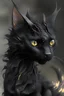 Placeholder: cat like black dragon