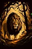 Placeholder: Scary forest there is a lion