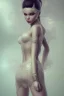 Placeholder: full body of A Young beauty model decorated in lace and crystals, octane render big