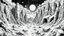 Placeholder: Detailed engraving style illustration of a strange rocky desert landscape, with hidden symbols and meanings, inspired by the works of M.C. Escher and Salvador Dali, surrealism, intricate details, high contrast black and white tones