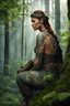 Placeholder: [Endor, tattooed woman warrior] Afrey kneels watchful upon her chosen branch high above the city. Soft glows through the leaves below speak of hearths lit and eyelids growing heavy as the Ewoks within ready themselves for sleep. But she will keep her mantle of guardian a while longer yet. With subtle shifts and flickers, the tattoos adorning her frame seem to writhe in the dimness like nothing so much as the vines and branches around her. Great serpents and ravens curl in tune to some rhythm fel