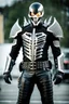Placeholder: Ghost Rider in futuristic armor, photograph