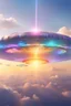 Placeholder: ufo rainbow, cité très futuriste ultra moderne, ufos fleet, intergalactic,