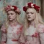 Placeholder: Elle fanning and dakota fanning as flowers, red, 1780